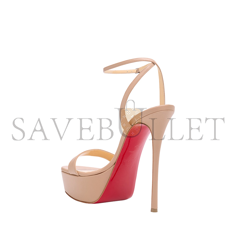 CHRISTIAN LOUBOUTIN LOUBI QUEEN RED SOLE PLATFORM SANDALS 